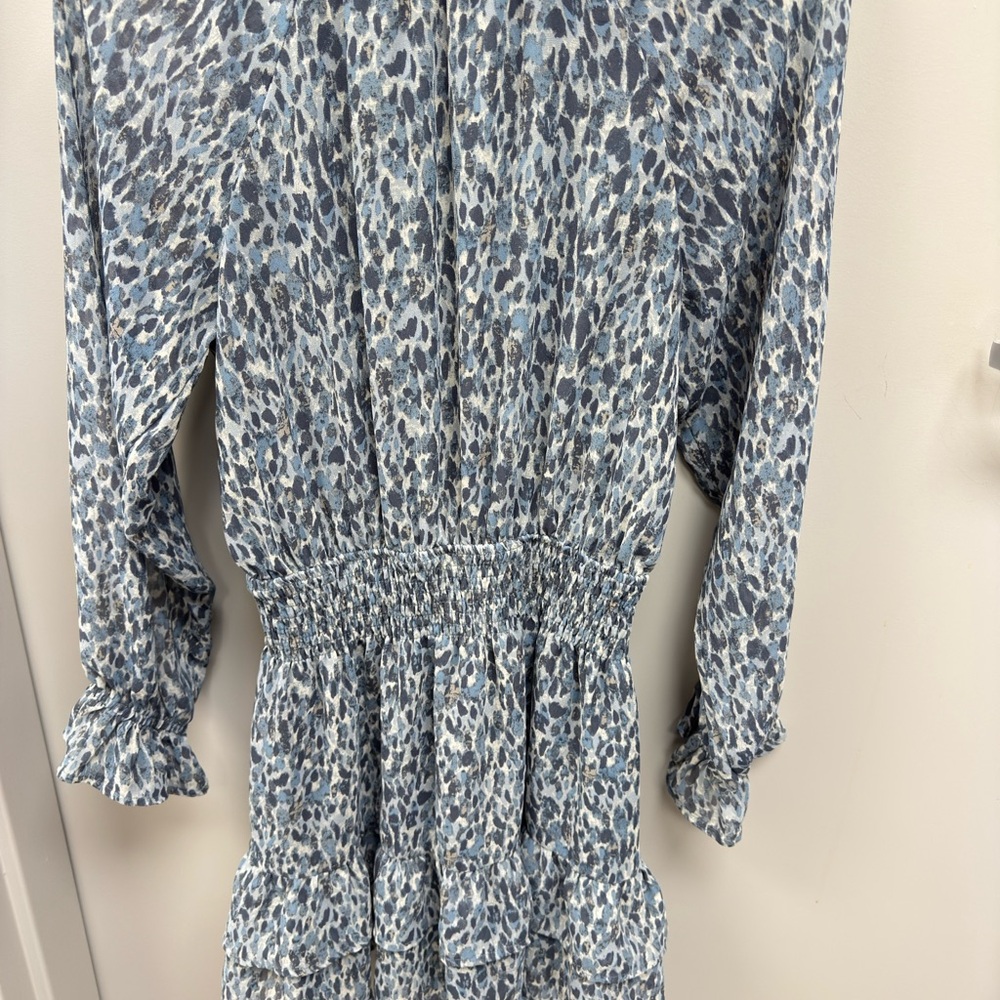 short‎ animal, print  Viole dress / Elegant Blue|Grey   Dress